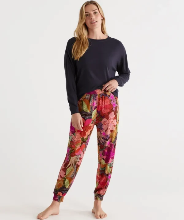 Sussan Abstract Floral Harem Pant-Women Pyjama Bottoms