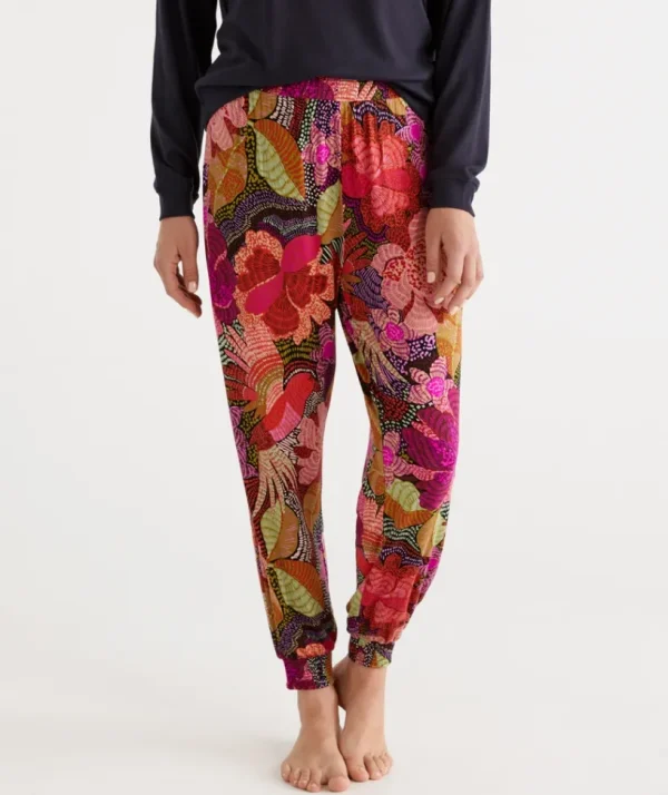 Sussan Abstract Floral Harem Pant-Women Pyjama Bottoms