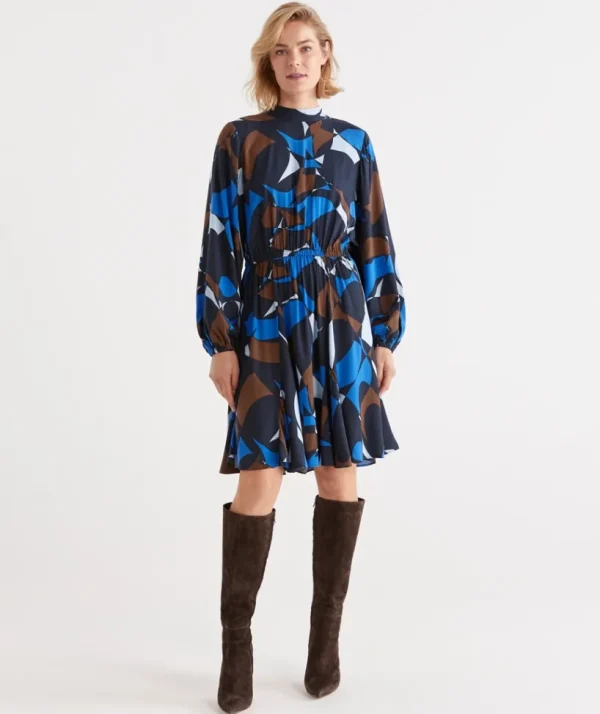 Sussan Abstract Geometric Dress-Women Dresses