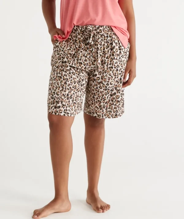 Sussan Animal Print Bermuda Short-Women Pyjama Bottoms