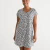 Sussan Australian Cotton Animal V Neck Nightie-Women Nighties