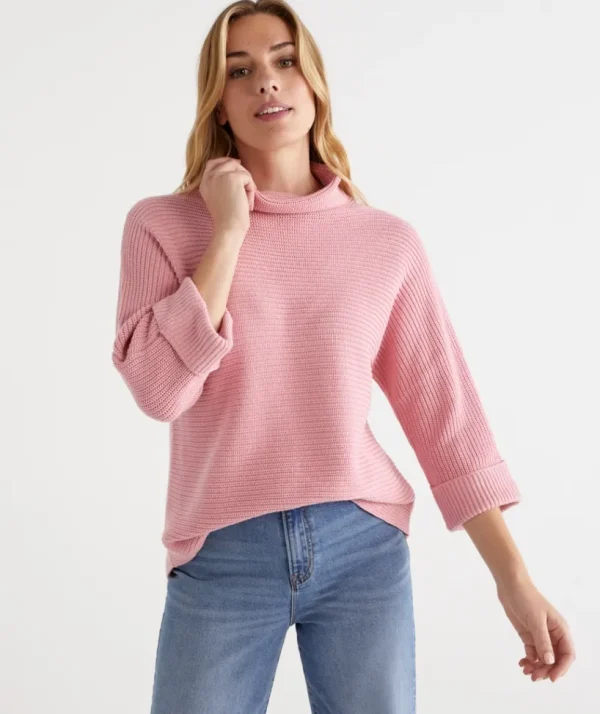 Sussan Australian Cotton Batwing Pullover-Women Knitwear