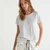 Sussan Australian Cotton Contrast Trim Pyjama Top-Women Pyjama Tops