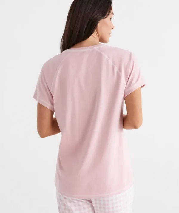 Sussan Australian Cotton Contrast Pyjama Top-Women Pyjama Tops