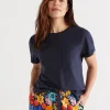 Sussan Australian Cotton Crew Neck Pyjama Top-Women Pyjama Tops