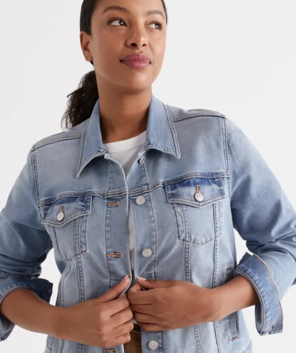 Sussan Australian Cotton Denim Jacket-Women Jackets & Coats