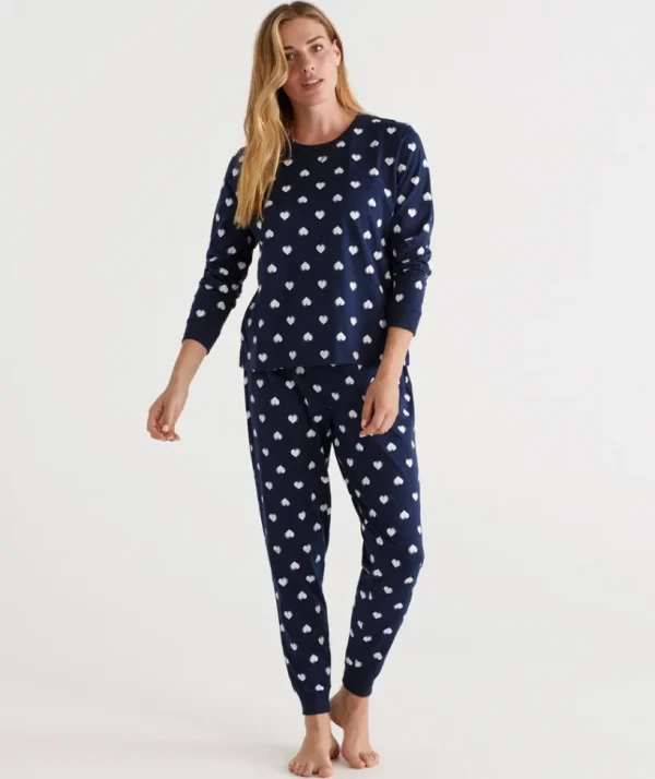 Sussan Australian Cotton Heart Pyjama Set-Women Pyjama Sets