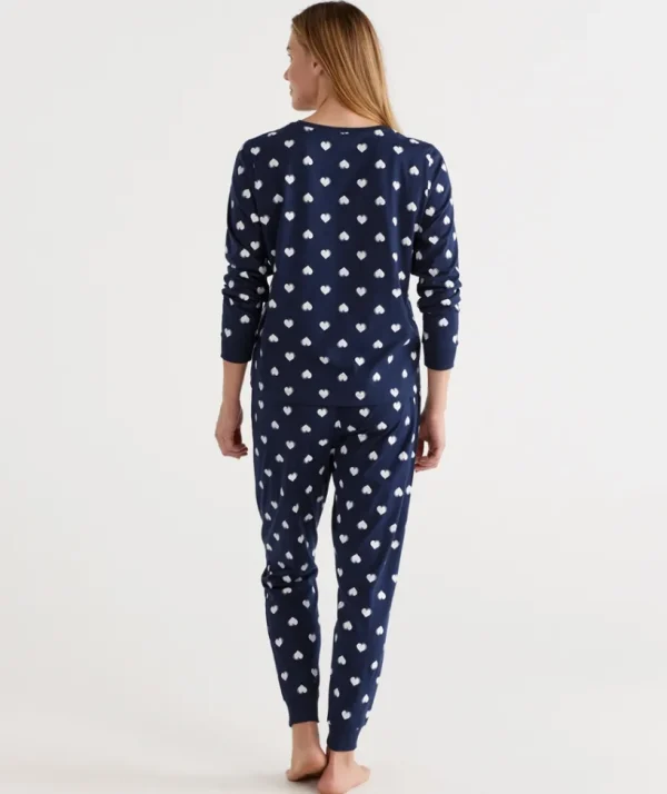 Sussan Australian Cotton Heart Pyjama Set-Women Pyjama Sets