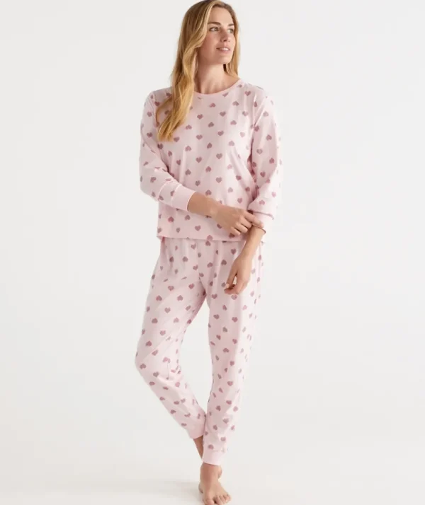 Sussan Australian Cotton Heart Pyjama Set-Women Pyjama Sets