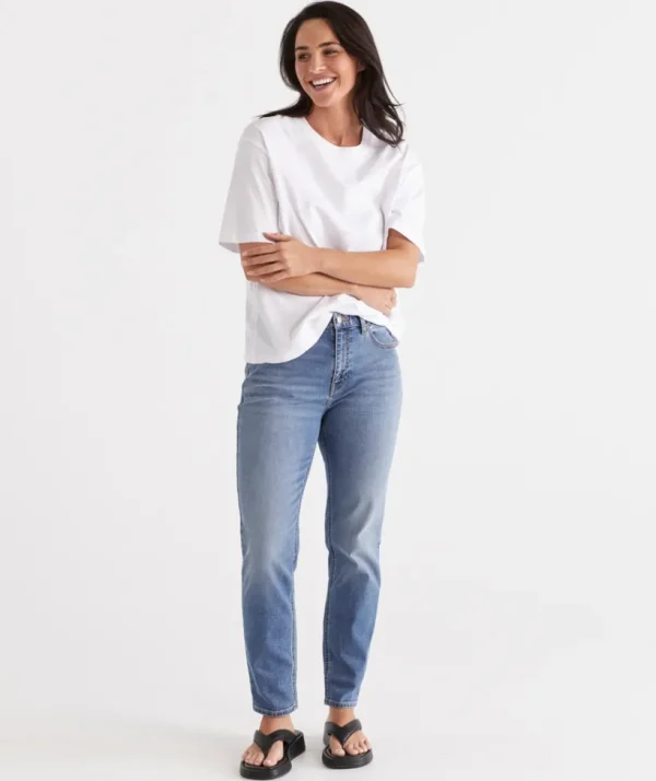 Sussan Australian Cotton Relaxed Jean-Women Pants