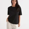 Sussan Australian Cotton Relaxed Tee-Women T-Shirts & Tanks