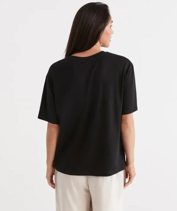 Sussan Australian Cotton Relaxed Tee-Women T-Shirts & Tanks