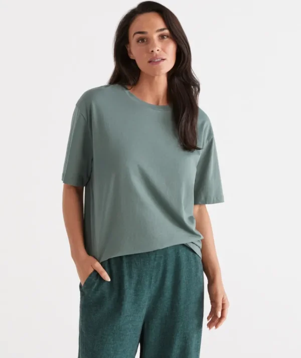 Sussan Australian Cotton Relaxed Tee-Women T-Shirts & Tanks