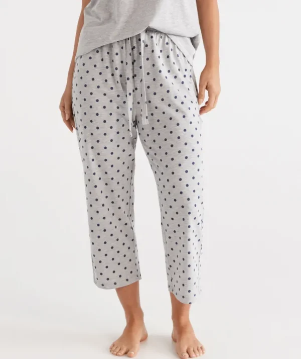 Sussan Australian Cotton Spot ¾ Pyjama Pant-Women Pyjama Bottoms