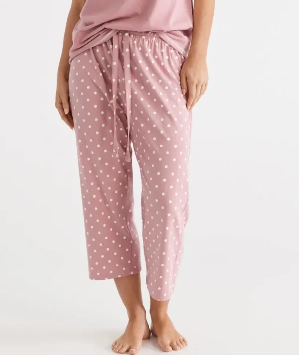 Sussan Australian Cotton Spot ¾ Pyjama Pant-Women Pyjama Bottoms