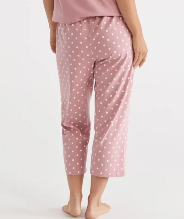 Sussan Australian Cotton Spot ¾ Pyjama Pant-Women Pyjama Bottoms