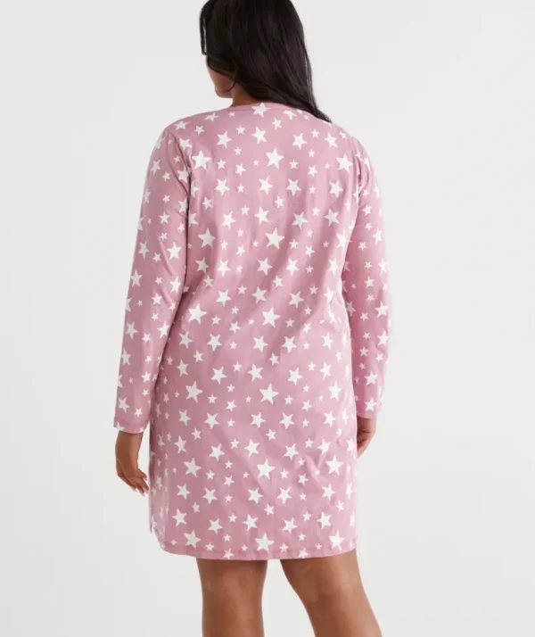 Sussan Australian Cotton Star Long Sleeve Night-Women Nighties