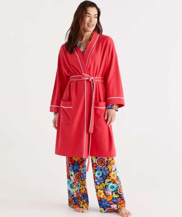 Sussan Australian Cotton Waffle Gown-Women Dressing Gowns