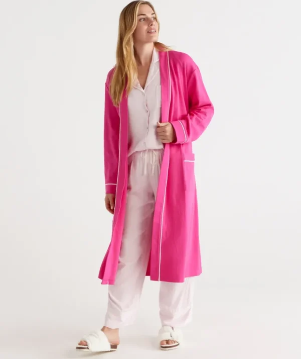 Sussan Bcna Australian Cotton Waffle Gown-Women Dressing Gowns