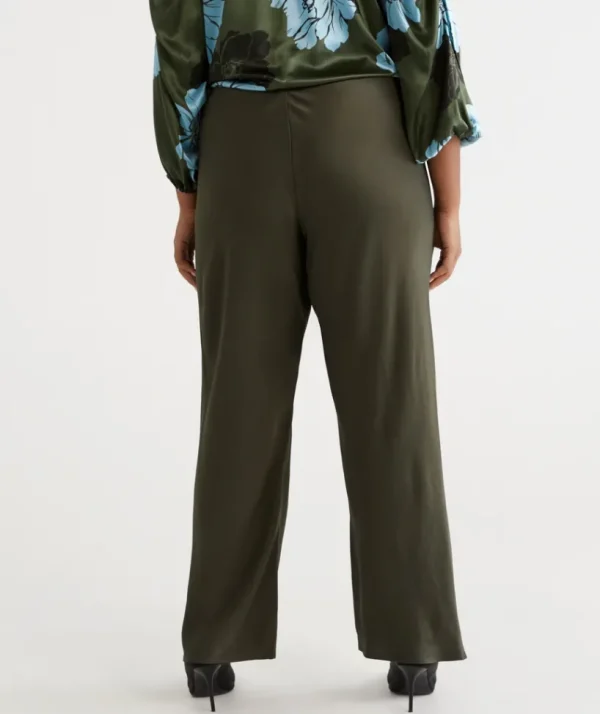 Sussan Bias Cut Satin Pant-Women Pants