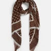 Sussan Border Spot Scarf-Women Scarves