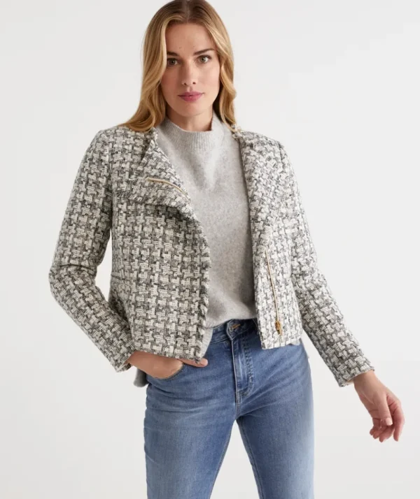 Sussan Boucle Bikerjacket-Women Jackets & Coats