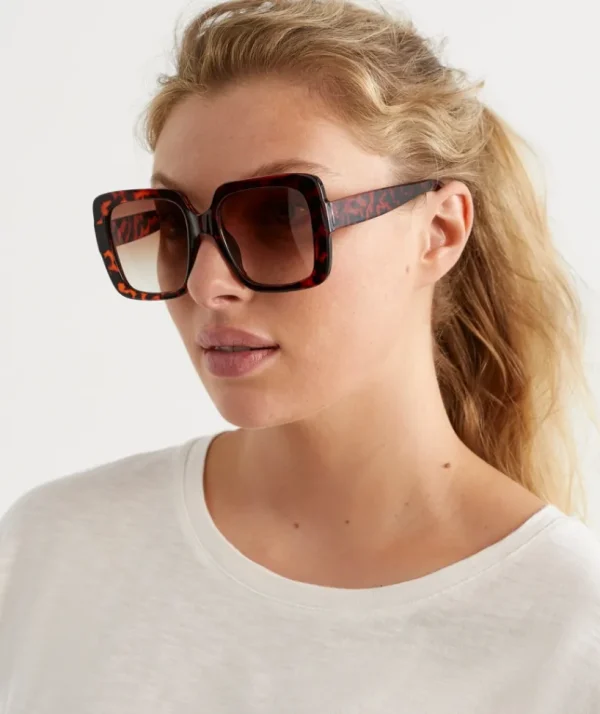 Sussan Carmona Dark Tortoise Sunglasses-Women Sunglasses