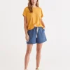 Sussan Casual Mid Blue Short-Women Shorts