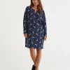 Sussan Celestial Print Australian Cotton Henley Nightie-Women Nighties