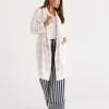 Sussan Check Print Soft Fleece Gown-Women Dressing Gowns