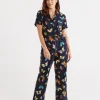 Sussan Cotton Butterfly Print Pyjama Set-Women Pyjama Sets