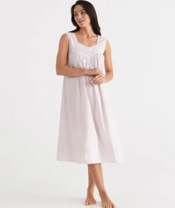 Sussan Cotton Flock Spot Nightie-Women Nighties