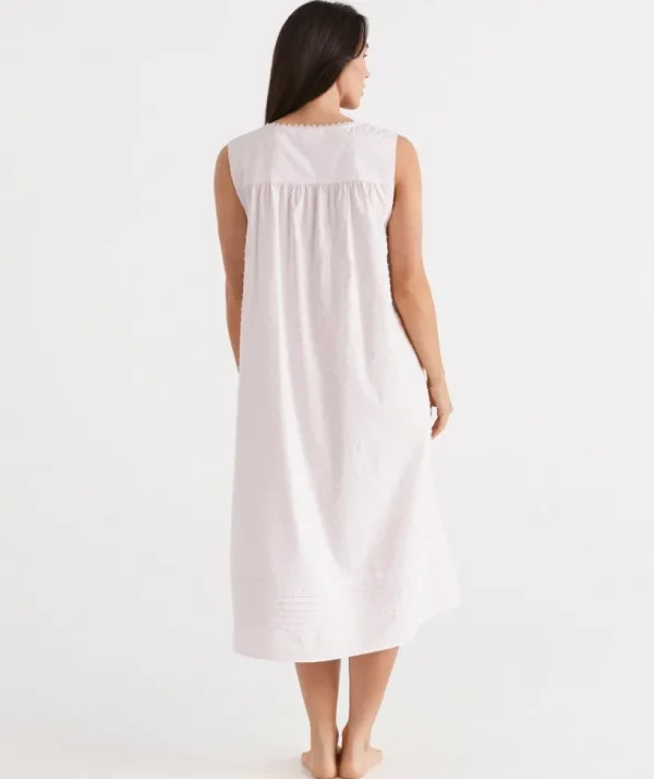 Sussan Cotton Flock Spot Nightie-Women Nighties