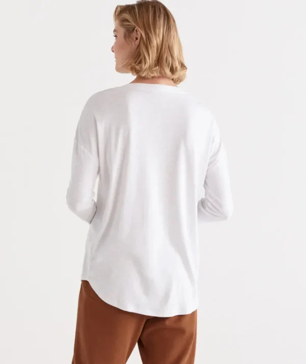 Sussan Crew Drop Shoulder Top-Women Tops