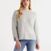 Sussan Crew Neck Lofty Pull Over-Women Knitwear