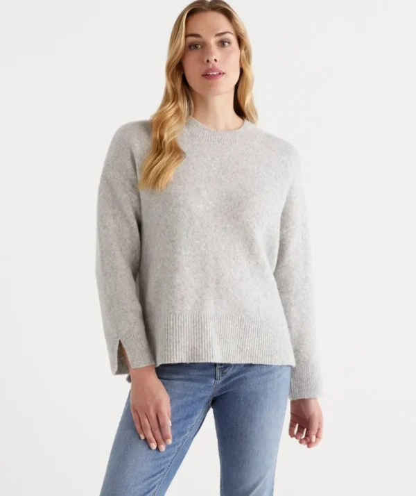 Sussan Crew Neck Lofty Pull Over-Women Knitwear