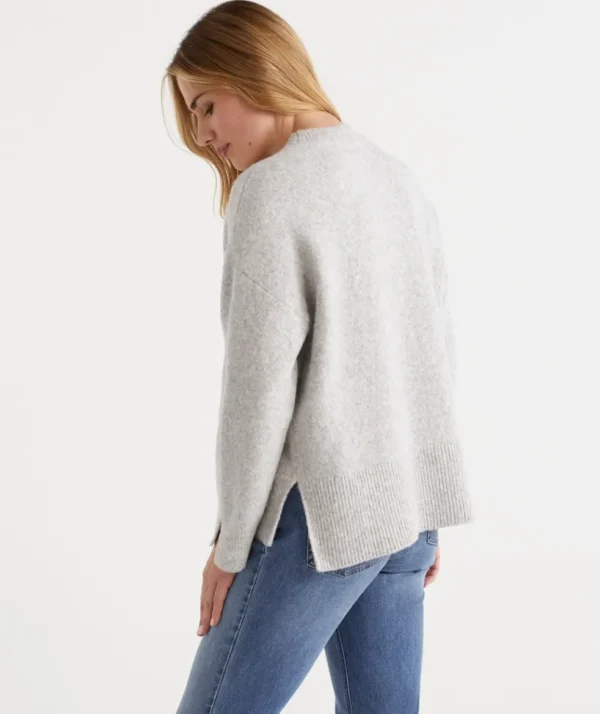 Sussan Crew Neck Lofty Pull Over-Women Knitwear