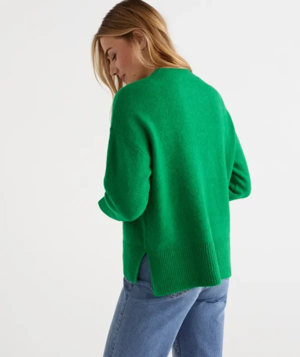 Sussan Crew Neck Lofty Pull Over-Women Knitwear