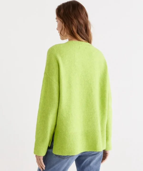 Sussan Crew Neck Lofty Pull Over-Women Knitwear