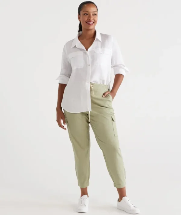 Sussan Drill Cargo Pant-Women Pants