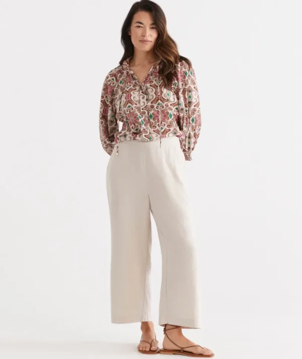 Sussan Flat Front Culotte-Women Pants