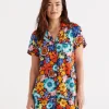 Sussan Floral Print Shortie Pyjama Set-Women Pyjama Sets