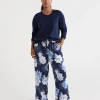 Sussan Floral Print Twill Pant-Women Pyjama Bottoms