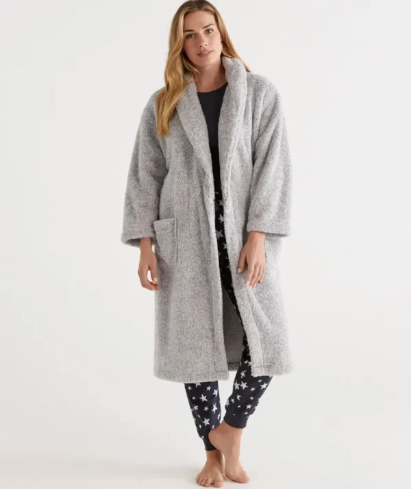 Sussan Fluffy Dressing Gown-Women Dressing Gowns