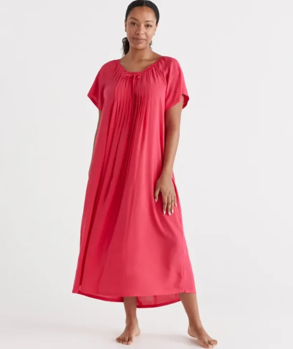 Sussan Gathered Longline Nightie-Women Nighties