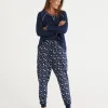 Sussan Heart Print Australian Cotton Knit Pyjama Pant-Women Pyjama Bottoms