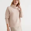 Sussan High Neck Sweater-Women Tops