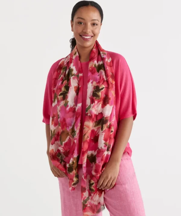 Sussan Hot House Floral Scarf-Women Scarves