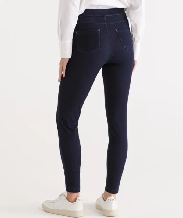 Sussan Knit Denim Legging-Women Pants