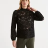 Sussan Lace Detail Long Sleeve Top-Women Tops